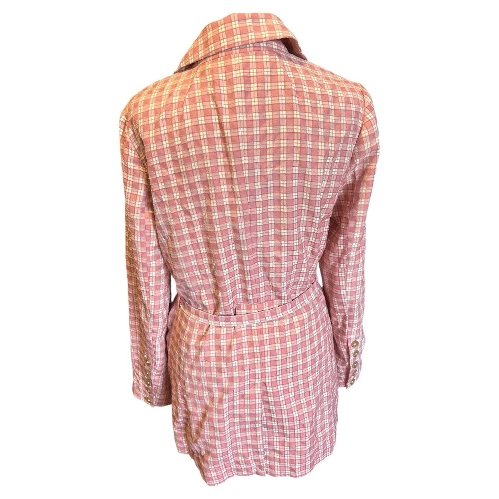 NWOT Free People Olivia Gingham Blazer - Picture 3 of 10